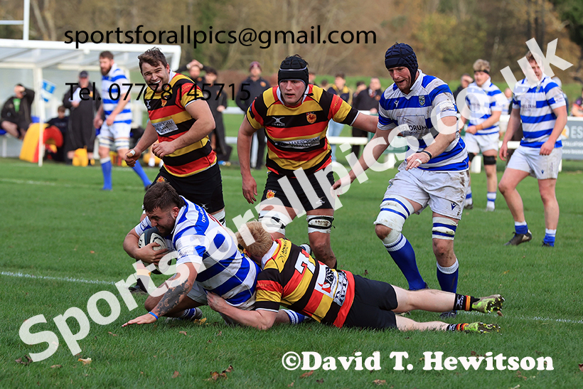 Tynedale v Harrogate, Tynedale Park, Corbridge.   Photo: David T. Hewitson/Sports for All Pics
